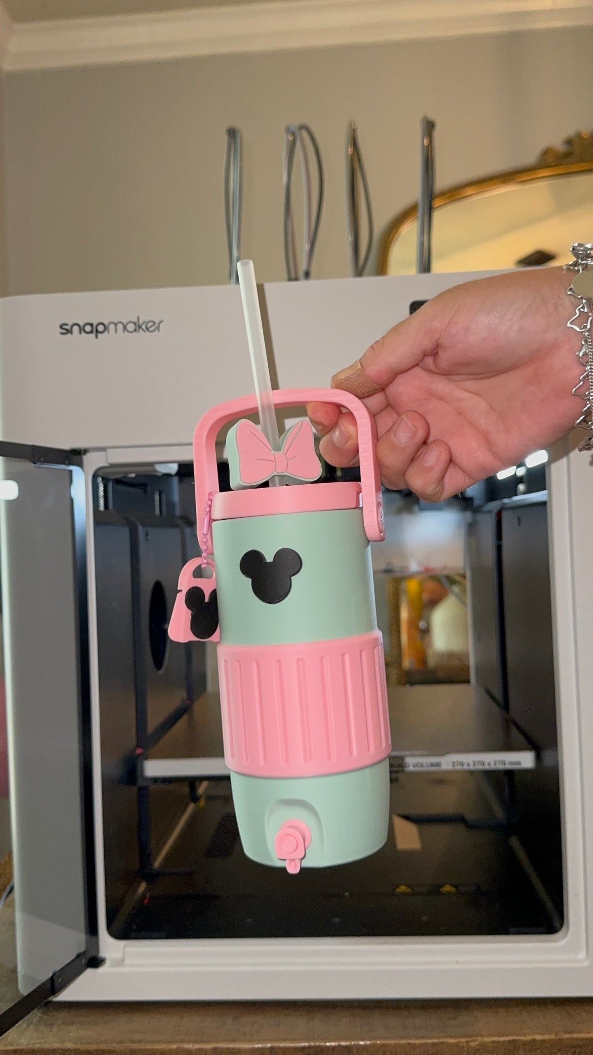 Pastel Skinny Mouse Koozie