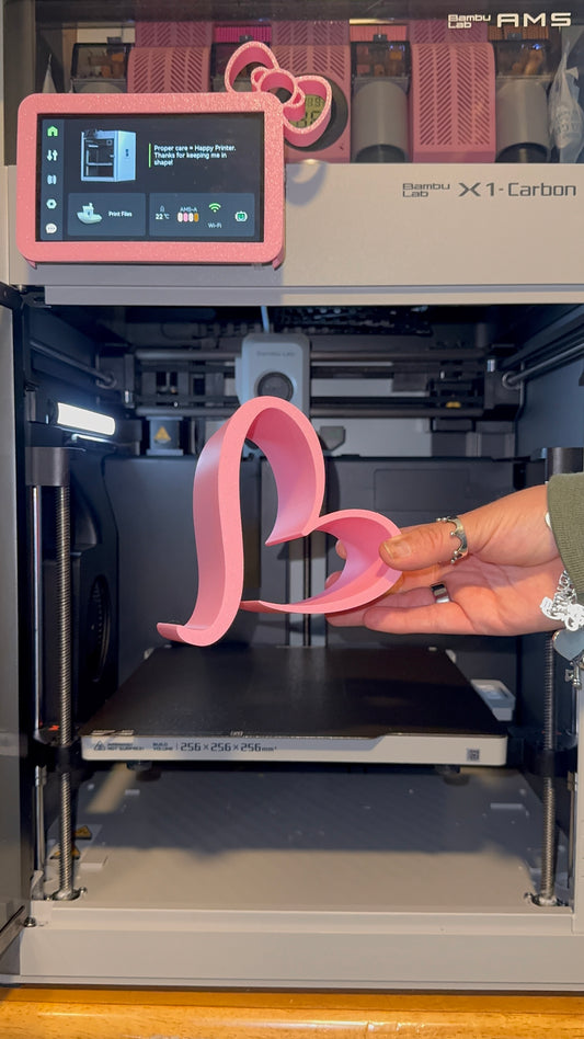 Baby Pink Heart Stand