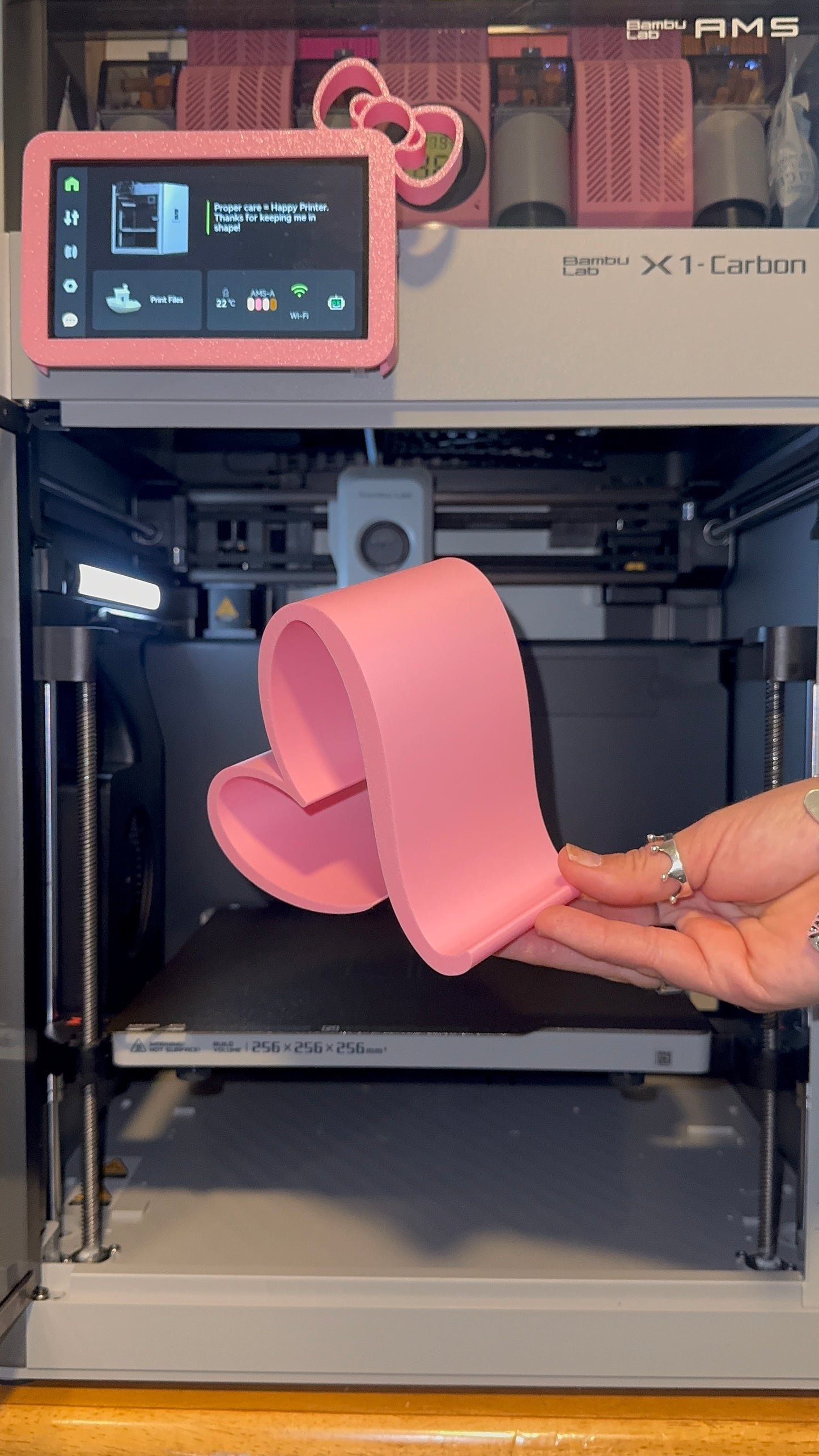 Baby Pink Heart Stand